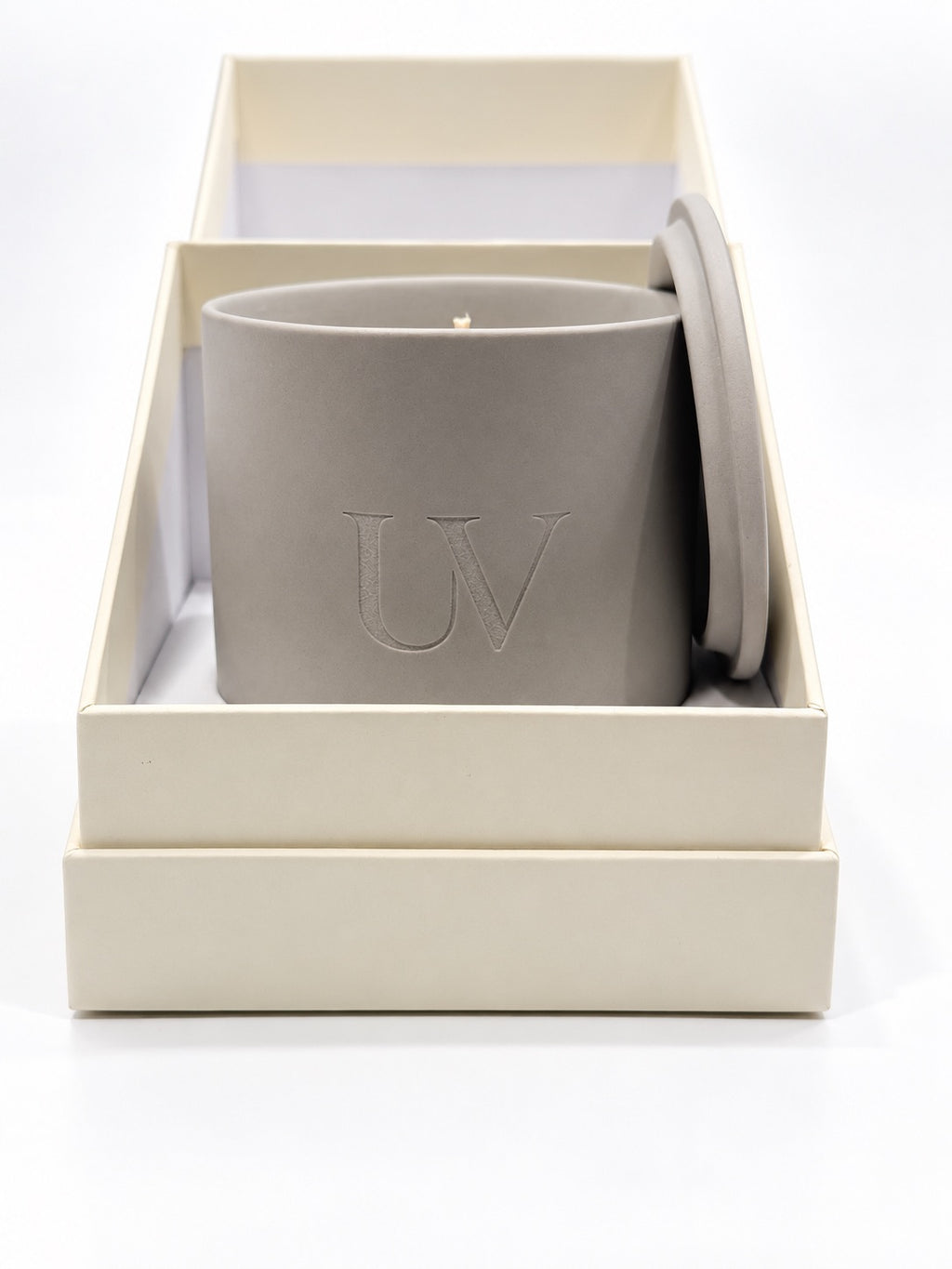 UV AURELLE — Grey Ceramic Candle