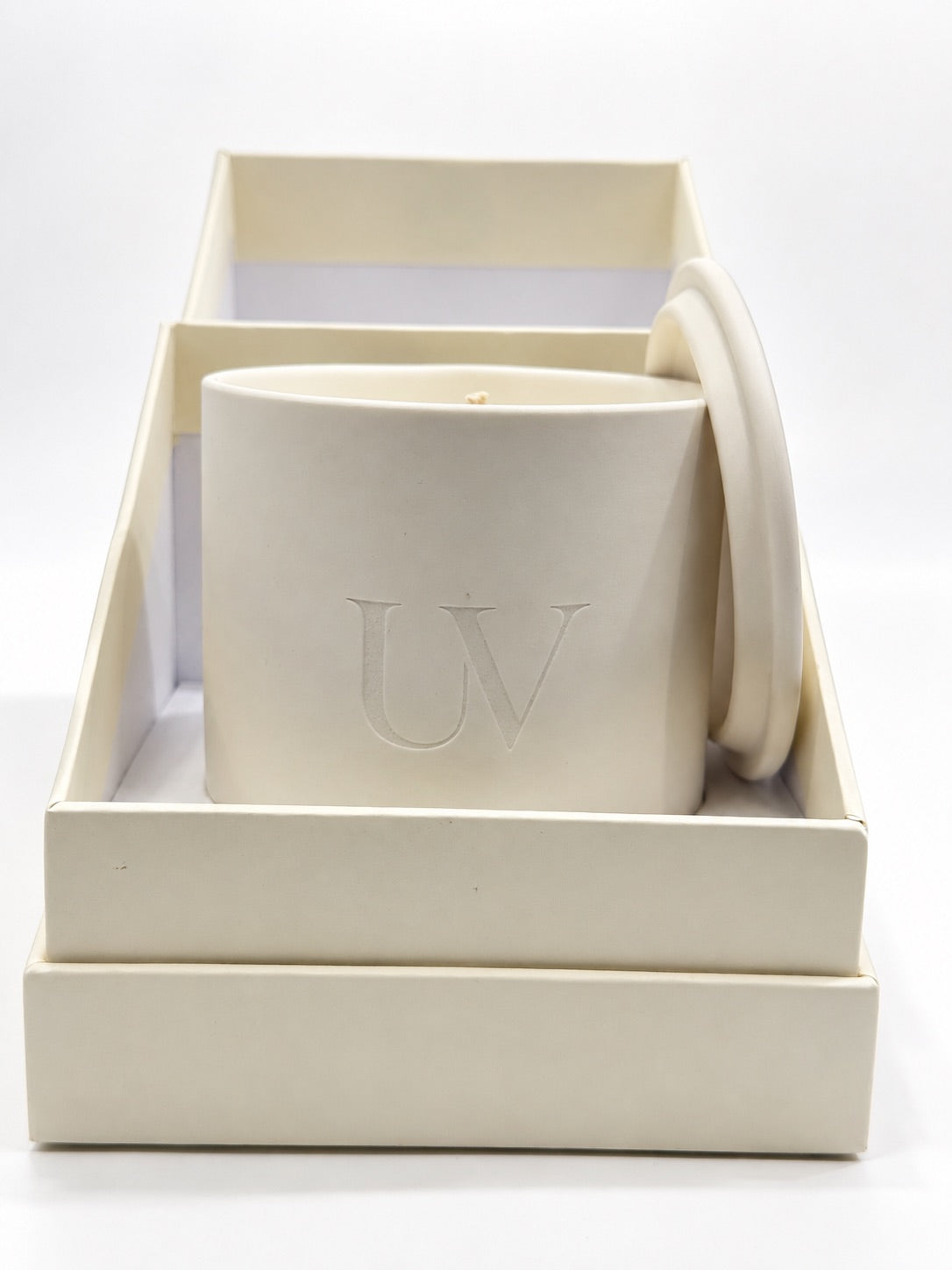 UV CITRÉA — White Ceramic Candle