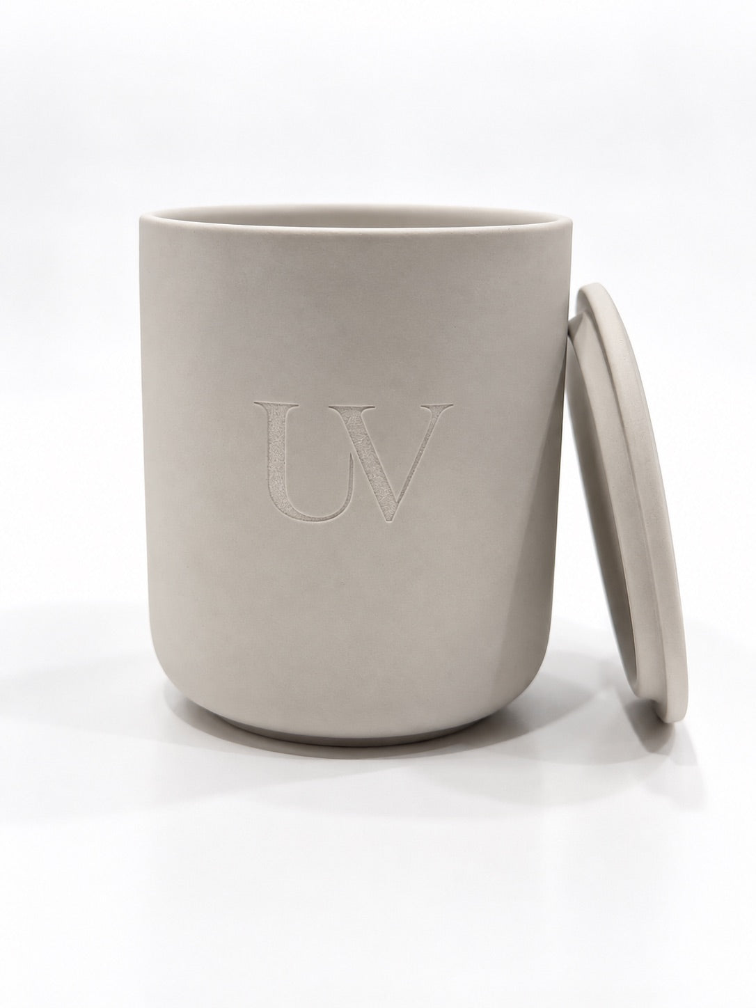 UV AURELLE — Grey Ceramic Candle