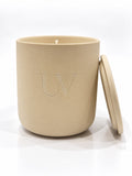 UV PEARL BLOOM — Beige Ceramic Candle